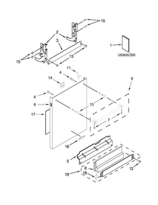 Part Location Diagram of W10919287 Whirlpool SCREW