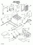 UNIT PARTS Diagram and Parts List for 8ED5FHKXVY00  Whirlpool Refrigerator