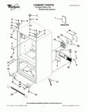 CABINET PARTS Diagram and Parts List for GI0FSAXVY04  Whirlpool Refrigerator