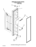 FREEZER DOOR PARTS Diagram and Parts List for ED5PVEXWS12  Whirlpool Refrigerator