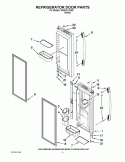 REFRIGERATOR DOOR PARTS Diagram and Parts List for GI5SVAXVQ02  Whirlpool Refrigerator