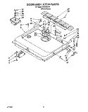 DOOR AND LATCH Diagram and Parts List for KUDD230Y2  KitchenAid Dishwasher
