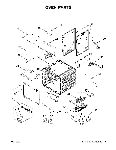 Oven Parts Diagram and Parts List for KFGC500JPA05  KitchenAid Range