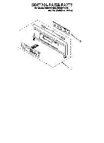 Control Panel Diagram and Parts List for PBK1227  Whirlpool Wall Oven