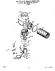 Blower Diagram and Parts List for N3357*0  Roper Range