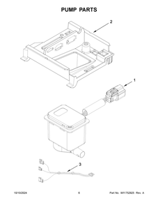 04 - Pump Parts Diagram and Parts List for JUIFN15HX02  Whirlpool Ice Maker