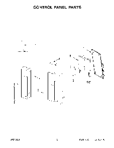 02 - Control Panel Parts Diagram and Parts List for WML75011HB10  Whirlpool Microwave