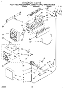 ICEMAKER, LIT/OPTIONAL Diagram and Parts List for 4YED25DQAB00  Whirlpool Refrigerator