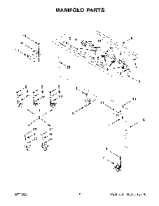 Manifold Parts Diagram and Parts List for KFDD500ESS11  KitchenAid Range