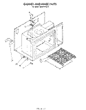 CABINET AND HINGE Diagram and Parts List for RM973PXLT2  Whirlpool Microwave Oven Combo