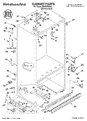 CABINET PARTS Diagram and Parts List for KBLP36FKS02  KitchenAid Refrigerator