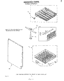 DISHRACK Diagram and Parts List for DU5500XL0  Whirlpool Dishwasher