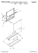 DOOR AND PANEL Diagram and Parts List for KUDS25SHWH0  KitchenAid Dishwasher