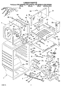 LINER Diagram and Parts List for KTRC19MKSS02  KitchenAid Refrigerator