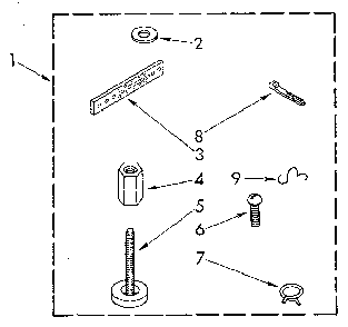 Miscellaneous Diagram and Parts List for LA5580XSN3  Whirlpool Washer
