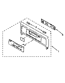 Control Panel Diagram and Parts List for RBS248PDB4  Whirlpool Wall Oven