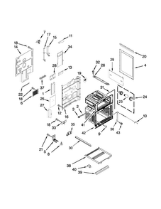 Chassis Parts Diagram and Parts List for KERS505XSS05  KitchenAid Range