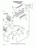 ICEMAKER PARTS Diagram and Parts List for KBFC42FTS04  KitchenAid Refrigerator