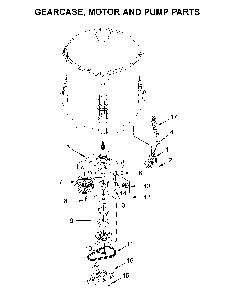 Gearcase, motor and pump parts Diagram and Parts List for 8TWTW6000JW0  Whirlpool Washer