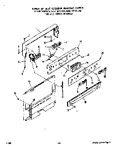 Backguard Diagram and Parts List for 2276*1A  Roper Range