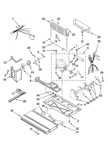 Unit Parts Diagram and Parts List for KBFS25ETBL11  KitchenAid Refrigerator