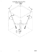 SUSPENSION Diagram and Parts List for CCW5264W2  Whirlpool Washer
