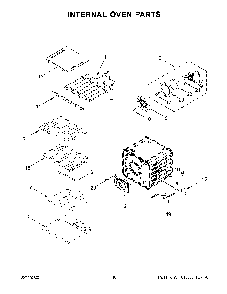 Internal Oven Parts Diagram and Parts List for KODE507EBS20  KitchenAid Wall Oven