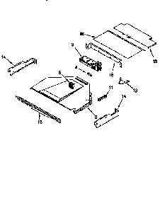Top Venting Diagram and Parts List for KEBS107DBAL1  KitchenAid Wall Oven