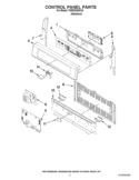 CONTROL PANEL PARTS Diagram and Parts List for YKERS308XS2  KitchenAid Range