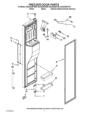 FREEZER DOOR PARTS Diagram and Parts List for KSC24C8EYB00  KitchenAid Refrigerator