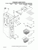 FREEZER LINER PARTS Diagram and Parts List for KSCS23FVMK02  KitchenAid Refrigerator
