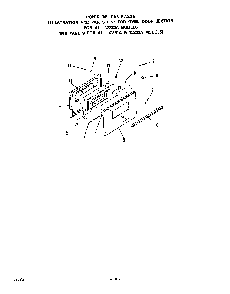 Oven Door Diagram and Parts List for 1233*2A  Roper Range
