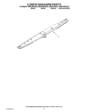 LOWER WASHARM PARTS Diagram and Parts List for WDF310PLAD1  Whirlpool Dishwasher