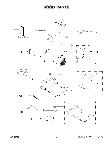 Hood Parts Diagram and Parts List for KVUB400GSS03  KitchenAid Range Hood