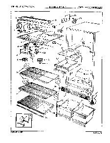 03 - Fresh Food Compartment Diagram and Parts List for NT15H41A  Whirlpool Refrigerator