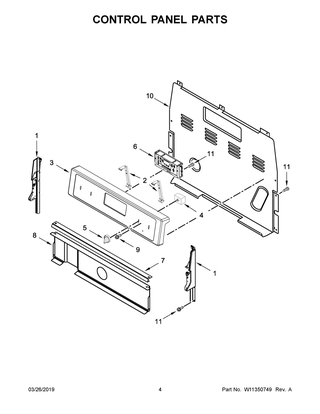 Part Location Diagram of W11546093 Whirlpool CNTRL-ELEC