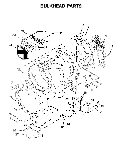 Bulkhead parts Diagram and Parts List for YWED6120HC1  Whirlpool Dryer