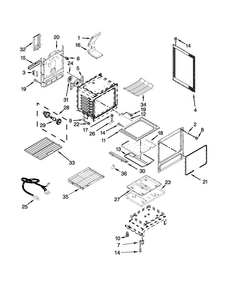 Chassis Parts Diagram and Parts List for KGRS306BSS2  KitchenAid Range