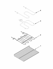 Internal Oven Parts Diagram and Parts List for IES900DS00  Whirlpool Range