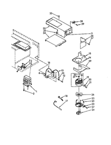 Magnetron And Air Flow Diagram and Parts List for RM975PXKN0  Whirlpool Microwave Oven Combo