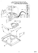 MACHINE BASE Diagram and Parts List for LTE6234DQ2  Whirlpool Washer Dryer Combo