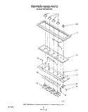 CONTROL PANEL Diagram and Parts List for KECM860TBC0  KitchenAid Cooktop