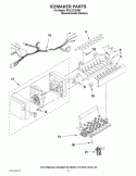 Part Location Diagram of W10377150 Whirlpool Ice Maker