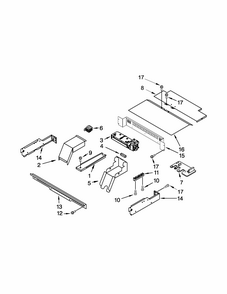 Top Venting Parts Diagram and Parts List for IBS550PWW01  Whirlpool Wall Oven