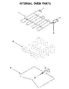 Internal oven parts Diagram and Parts List for WOS11EM4EB02  Whirlpool Wall Oven