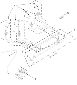 Manifold Parts Diagram and Parts List for JDS1750ML2  Whirlpool Range