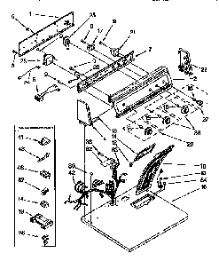 Top And Console Diagram and Parts List for KGYE77BWH1  KitchenAid Dryer