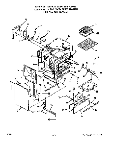 Oven Body Diagram and Parts List for 1885*0A  Roper Range