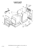 CABINET Diagram and Parts List for KGBS146SBL0  KitchenAid Wall Oven