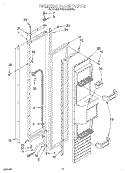 FREEZER DOOR Diagram and Parts List for KSSS42QDX03  KitchenAid Refrigerator